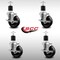 Service Caster 4'' SS Phenolic Swivel 1-7/8'' Expanding Stem Caster Set with Brake, 4PK SCC-SSEX20S414-PHS-TLB-178-4 - alternate 3